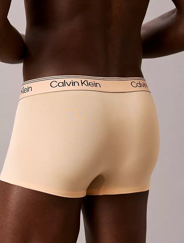 Set de 3 Low Rise Trunks din microfibră elastică Set de 3 Low Rise Trunks din microfibră elastică