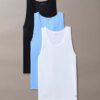 Set de 3 maiouri din Cotton Stretch Set de 3 maiouri din Cotton Stretch