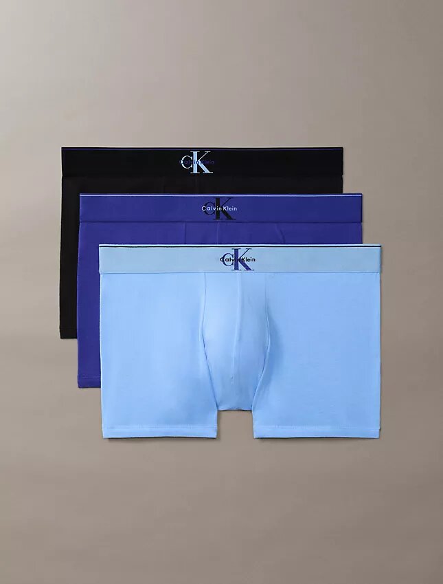 Set de 3 slipuri din bumbac Cotton Stretch cu monogramă grafică Set de 3 slipuri din bumbac Cotton Stretch cu monogramă grafică