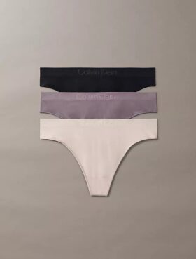 Set de 3 Thong-uri cu talie medie Bonded Flex