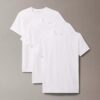 Set de 3 tricouri cu guler rotund, croială slim, din Cotton Stretch