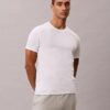 Set de 3 tricouri cu guler rotund, croială slim, din Cotton Stretch