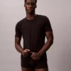 Set de 3 tricouri cu guler rotund, croială slim, din Cotton Stretch