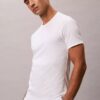 Set de 3 tricouri cu guler rotund, croială slim, din Cotton Stretch