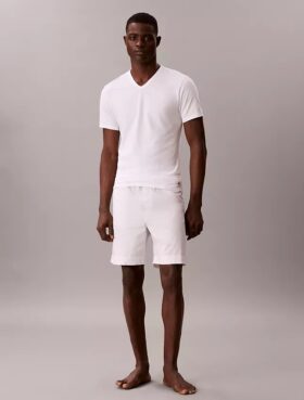 Set de 3 tricouri slim fit cu guler în V din amestec de Cotton Stretch Set de 3 tricouri slim fit cu guler în V din amestec de Cotton Stretch