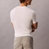 Set de 3 tricouri slim fit cu guler în V din amestec de Cotton Stretch