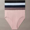 Set de 5 chiloți bikini asortați, fără cusături, din material Bonded Flex Set de 5 chiloți bikini asortați, fără cusături, din material Bonded Flex