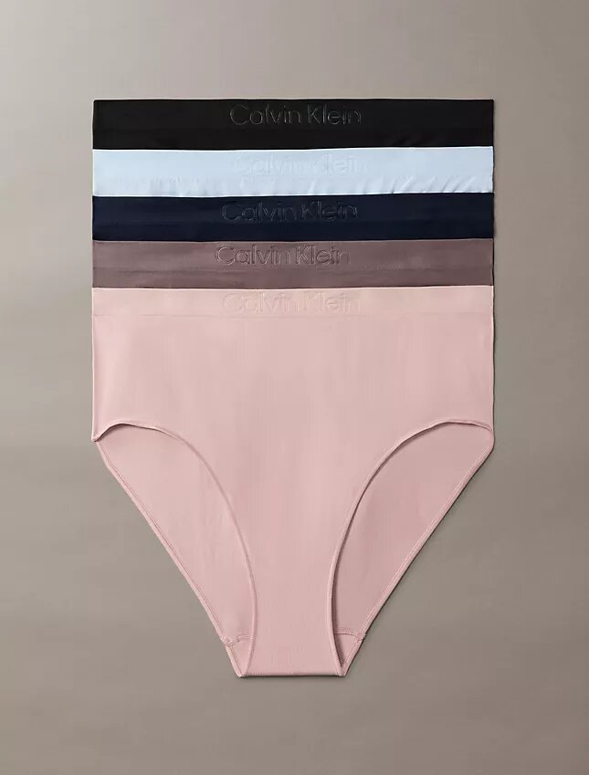 Set de 5 chiloți bikini asortați, fără cusături, din material Bonded Flex Set de 5 chiloți bikini asortați, fără cusături, din material Bonded Flex