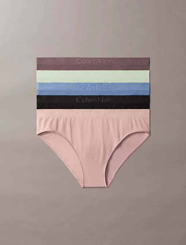 Set de 5 chiloți bikini asortați, fără cusături, din material Bonded Flex Set de 5 chiloți bikini asortați, fără cusături, din material Bonded Flex