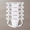 Set de 5 jock strap-uri Cotton Stretch din bumbac elastic Set de 5 jock strap-uri Cotton Stretch din bumbac elastic