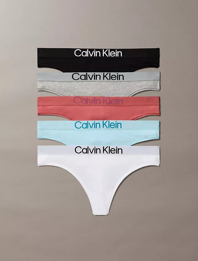 Set de 5 Thong-uri din bumbac Set de 5 Thong-uri din bumbac