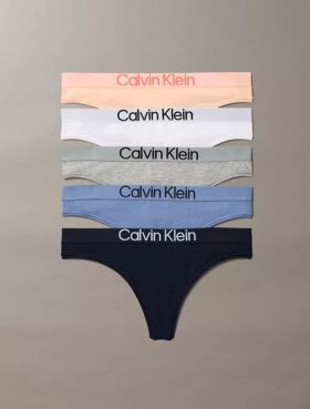 Set de 5 Thong-uri din bumbac