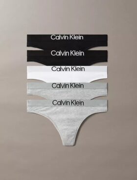 Set de 5 Thong-uri din bumbac