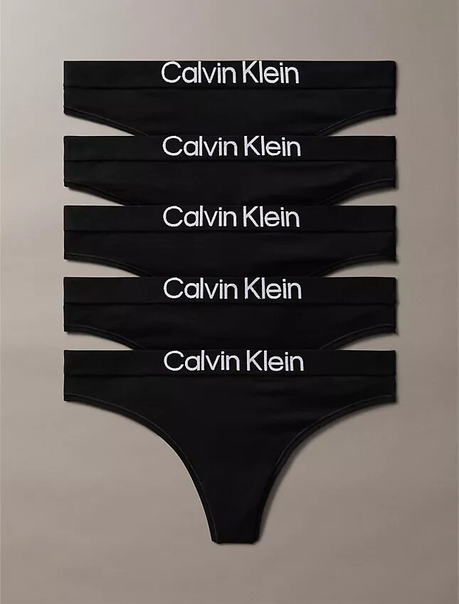 Set de 5 Thong-uri din bumbac Set de 5 Thong-uri din bumbac