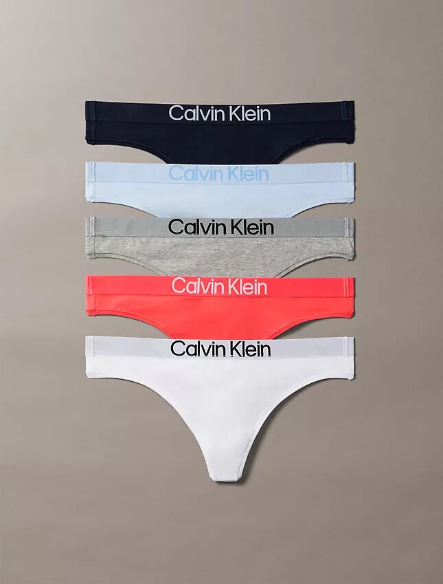 Set de 5 Thong-uri din bumbac Set de 5 Thong-uri din bumbac