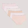 Set de 6 chiloți Hipster din Cotton Stretch pentru fete