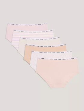 Set de 6 chiloți Hipster din Cotton Stretch pentru fete