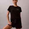 Set tricou și pantaloni scurți din amestec de bumbac și viscoză