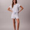 Set tricou și pantaloni scurți din amestec de bumbac și viscoză