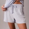 Set tricou și pantaloni scurți din amestec de bumbac și viscoză