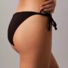 Slip de bikini cu legături laterale, în culori uni pentru părți inferioare