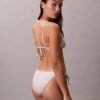 Slip de bikini cu legături laterale, în culori uni pentru părți inferioare