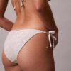 Slip de bikini cu legături laterale, în culori uni pentru părți inferioare