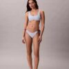 Slip de bikini cu monogramă grafică și legături laterale pentru părți inferioare