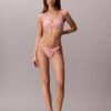 Slip de bikini cu monogramă grafică și legături laterale pentru părți inferioare