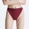 Slip de bikini cu talie înaltă, pentru părți inferioare în nuanțe asortate