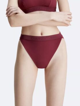 Slip de bikini cu talie înaltă, pentru părți inferioare în nuanțe asortate