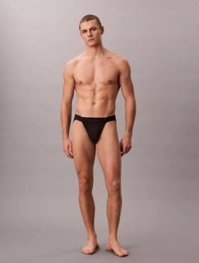Slip sport din dantelă din microfibră