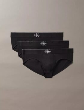 Slipuri din bumbac Cotton Stretch cu monogramă grafică, pachet de 3