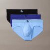 Slipuri din bumbac Cotton Stretch cu monogramă grafică, pachet de 3