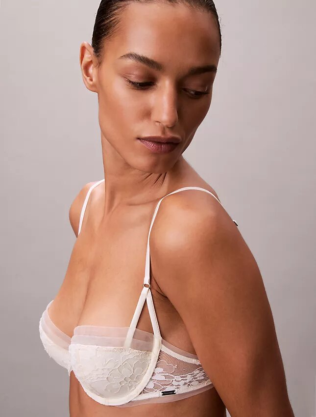 Sutien balconet CK Black Bridal, ușor căptușit Sutien balconet CK Black Bridal, ușor căptușit