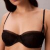 Sutien balconet CK Black Bridal, ușor căptușit Sutien balconet CK Black Bridal, ușor căptușit