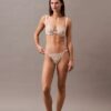 Sutien balconet Unlined din dantelă florală neagră CK Black Sutien balconet Unlined din dantelă florală neagră CK Black