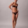 Sutien balconet Unlined, din dantelă geometrică neagră CK Black Sutien balconet Unlined, din dantelă geometrică neagră CK Black
