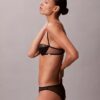 Sutien balconet Unlined, din dantelă geometrică neagră CK Black Sutien balconet Unlined, din dantelă geometrică neagră CK Black