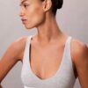 Sutien Bralette triunghiular Unlined din bumbac și Modal Icon