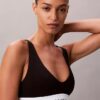 Sutien Bralette triunghiular Unlined din bumbac și Modal Icon