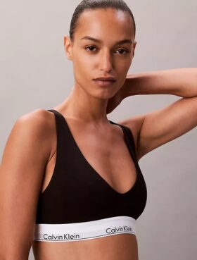 Sutien Bralette triunghiular Unlined din bumbac și Modal Icon
