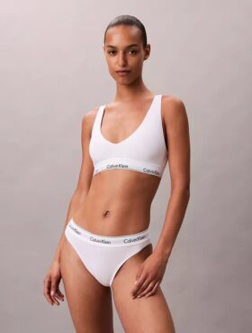 Sutien Bralette triunghiular Unlined din bumbac și Modal Icon