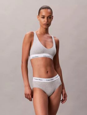 Sutien Bralette triunghiular Unlined din bumbac și Modal Icon