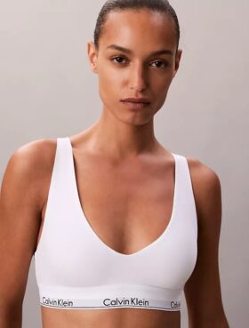 Sutien Bralette triunghiular Unlined din bumbac și Modal Icon