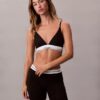 Sutien Bralette triunghiular Unlined din bumbac și Modal Icon