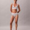 Sutien Bralette triunghiular Unlined din bumbac și Modal Icon