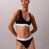 Sutien Bralette triunghiular Unlined din bumbac și Modal Icon