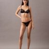 Sutien decoltat Unlined Ck Black Geo Lace