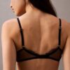 Sutien decoltat Unlined Ck Black Geo Lace